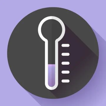 Thermometer icon, temperature symbol vector. Flat designed style. Stock-Illustration