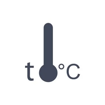 Thermometer Icon Vector flat design style Stock Illustration