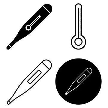 Thermometer icon vector Stock Illustration