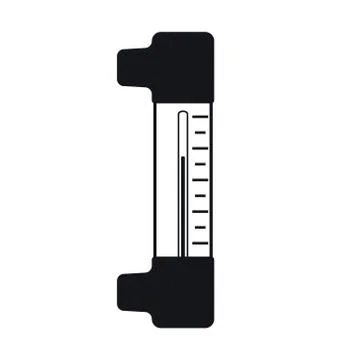 Thermometer Icon, Vector Illustration Stock-Illustration