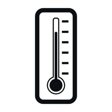 Thermometer Icon, Vector Illustration Stock Illustration