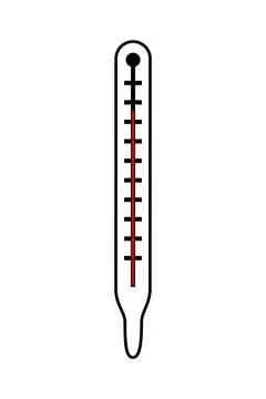 Thermometer icon, vector illustration isolated on white background. Icon Stock Illustration