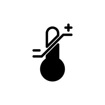 Thermometer icon, vector illustration isolated on white background Stock Illustration