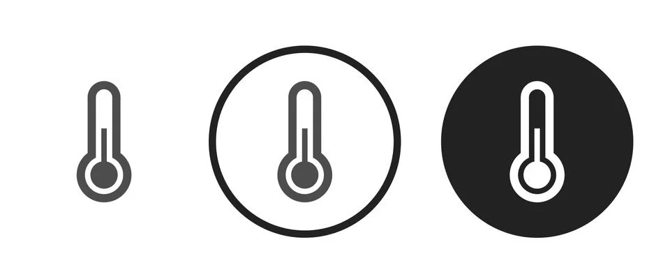 Thermometer icon . web icon set .vector illustration Illustrazione stock