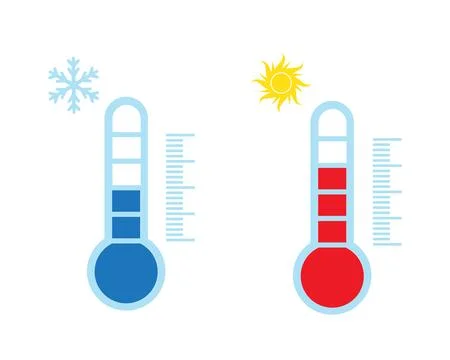 Thermometer Icon on a white back Stock Illustration