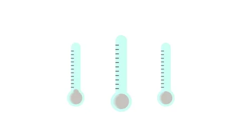 Thermometer Icons Animation Stock Footage 141602185