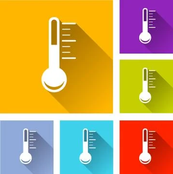 Thermometer icons Stock Illustration