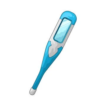 Thermometer illustration Ilustração Stock
