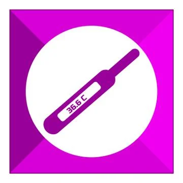 Thermometer with indication Stock Illustration