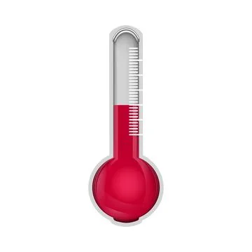 Thermometer isolated on white background. Stock Illustration