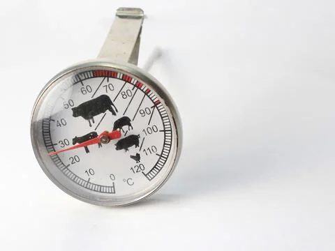 Thermometer isolated on a white background Stock Photos