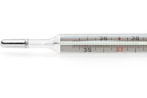 Thermometer isolated on white Stock Photos