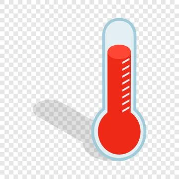 Thermometer isometric icon Stock Illustration