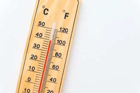 Thermometer on light surface. Stock Photos