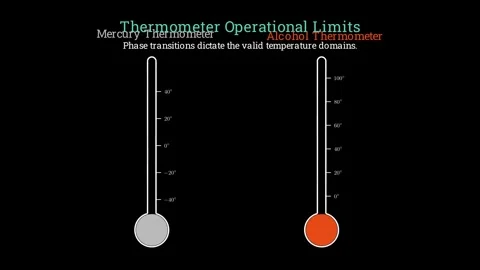Thermometer operational limits Vídeos de archivo 336118907