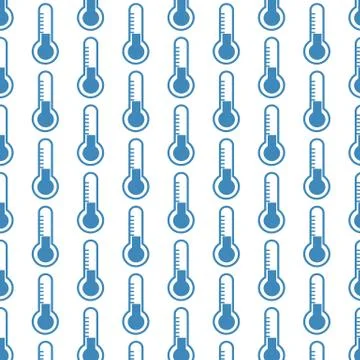 Thermometer pattern background Stock Illustration