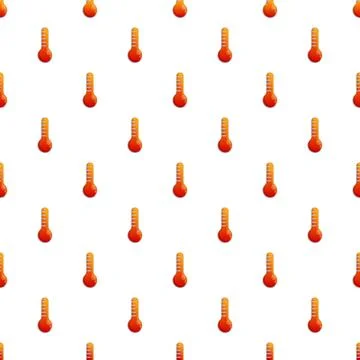 Thermometer pattern indicating high temperature and hot weather Illustrazione stock