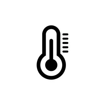 Thermometer with scale icon. Indicator for measuring temperature 스톡 일러스트