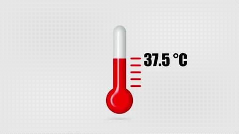 Thermometer showing from cold to hot temperature. Stock Footage 150747805