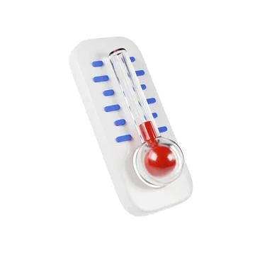 Thermometer showing cold temperatures Illustrazione stock