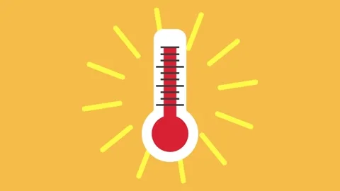 Thermometer showing high temperature indicating global warming 스톡 동영상 338385931