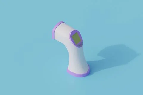 Thermometer single isolated object. 3d render illustration イラスト素材