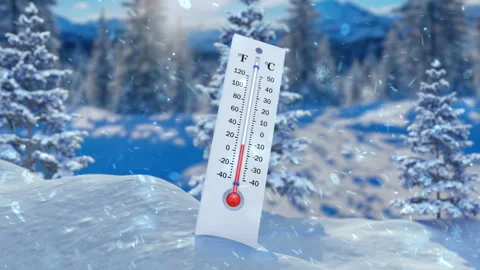 Thermometer in the snow 動画素材 255487295