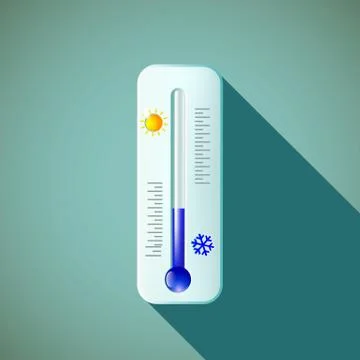 Thermometer. Stock illustration. Stock Illustration