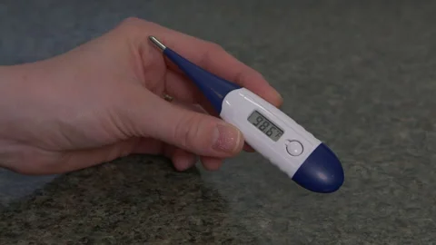 Thermometer with temperature Stock Footage 142547766