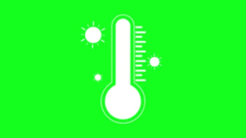 Thermometer temperature hot thermometer fever sick red animated thermometer.. Stock Footage 276322086