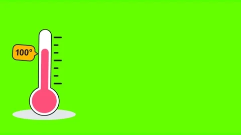 Thermometer Temperature Increase and Decrease Animation 4K Stock Footage. 库存影片 155880879
