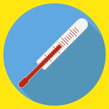 Thermometer for temperature measurement Stock Illustration