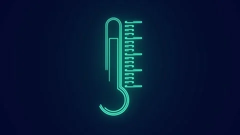 Thermometer temperature measurement scale for hot and cold weather meteorology Stock Footage 241832885
