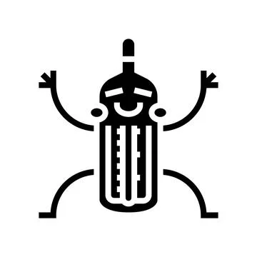 Thermometer tool glyph icon vector illustration Stock Illustration