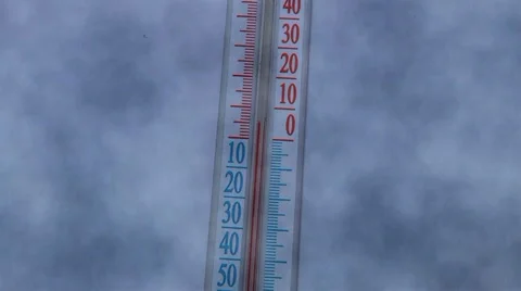 Thermometer transition from cold to heat Video stock 960700