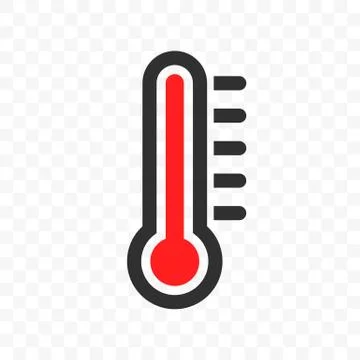 Thermometer vector heat temperature icon Stock-Illustration