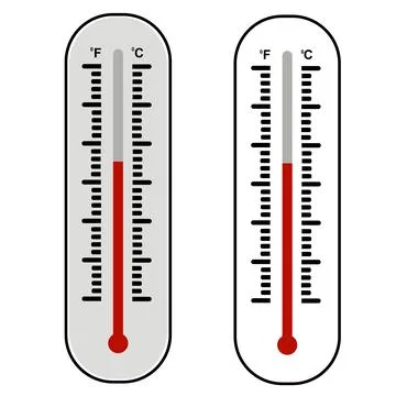 Thermometer vector icon design Illustration