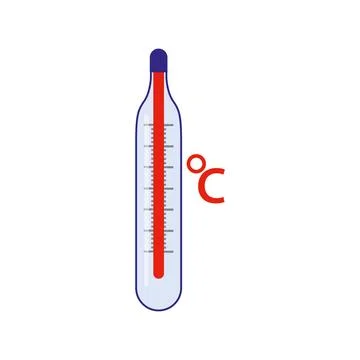Thermometer vector icon. hot temperature meter logo symbol. Stock Illustration