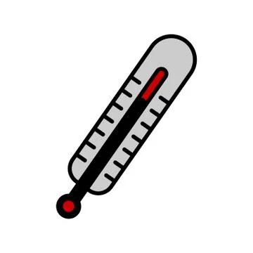 Thermometer. Vector icon Stock Illustration