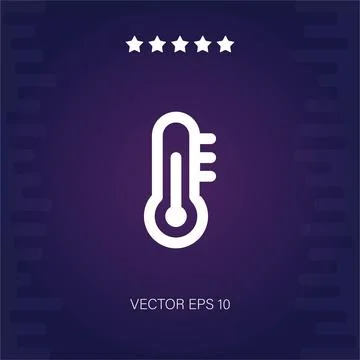 Thermometer vector icon Stock Illustration