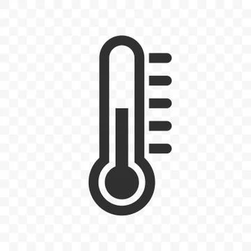 Thermometer vector temperature scale icon 스톡 일러스트