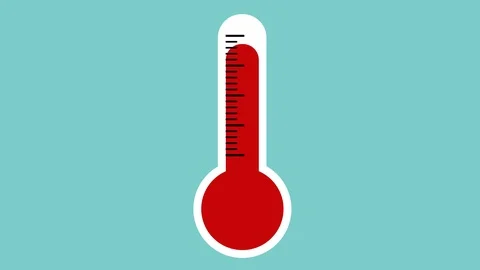 Thermometer Warms Up Quickly with Transparent Background Vidéo 88934631