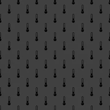 Thermometer. web icon. flat design. Seamless gray pattern. イラスト素材