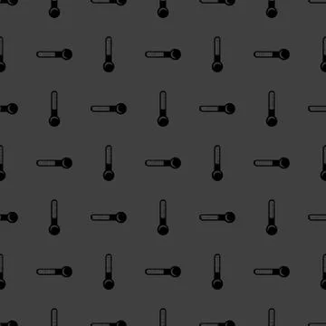 Thermometer. web icon. flat design. Seamless gray pattern. 스톡 일러스트