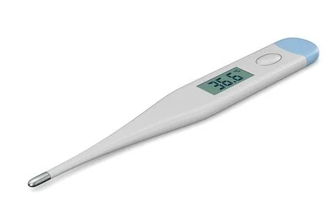 Thermometer on white background. Isolated 3D illustration Stock Illustration