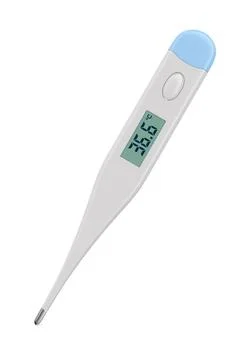 Thermometer on white background. Isolated 3D illustration Stock Illustration