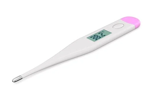 Thermometer on white background. Isolated 3D illustration Stock Illustration