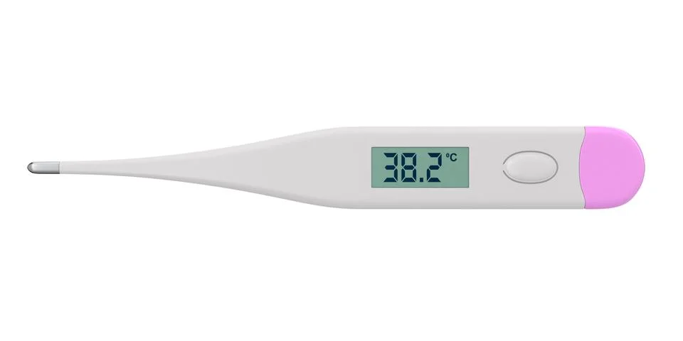 Thermometer on white background. Isolated 3D illustration Stock Illustration