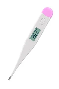 Thermometer on white background. Isolated 3D illustration Stock Illustration