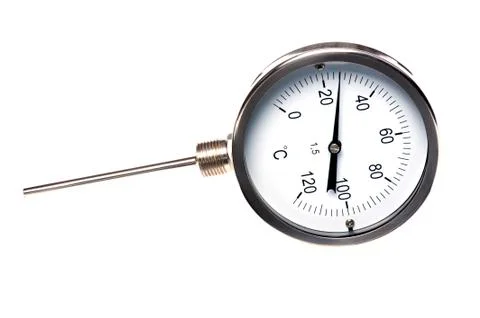 Thermometer on white Stock Photos
